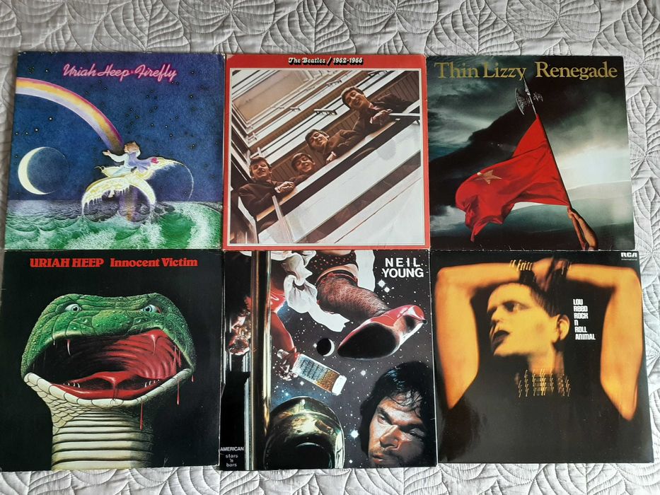 Uriah Heep – Beatles – Neil Young – Thin Lizzy – Lou Reed – Vinil LP