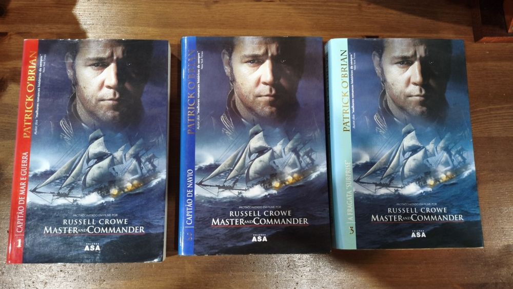 3 livros de Patrick O'Brien - Master and Commander