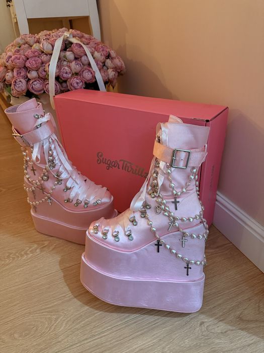 Ботинки Dollskill Sugar Thrillz туфли сапоги на платформе y2k new rock