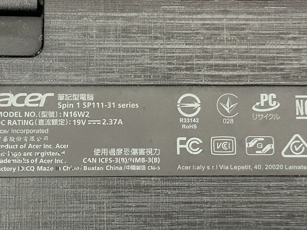 Acer Model N16W2