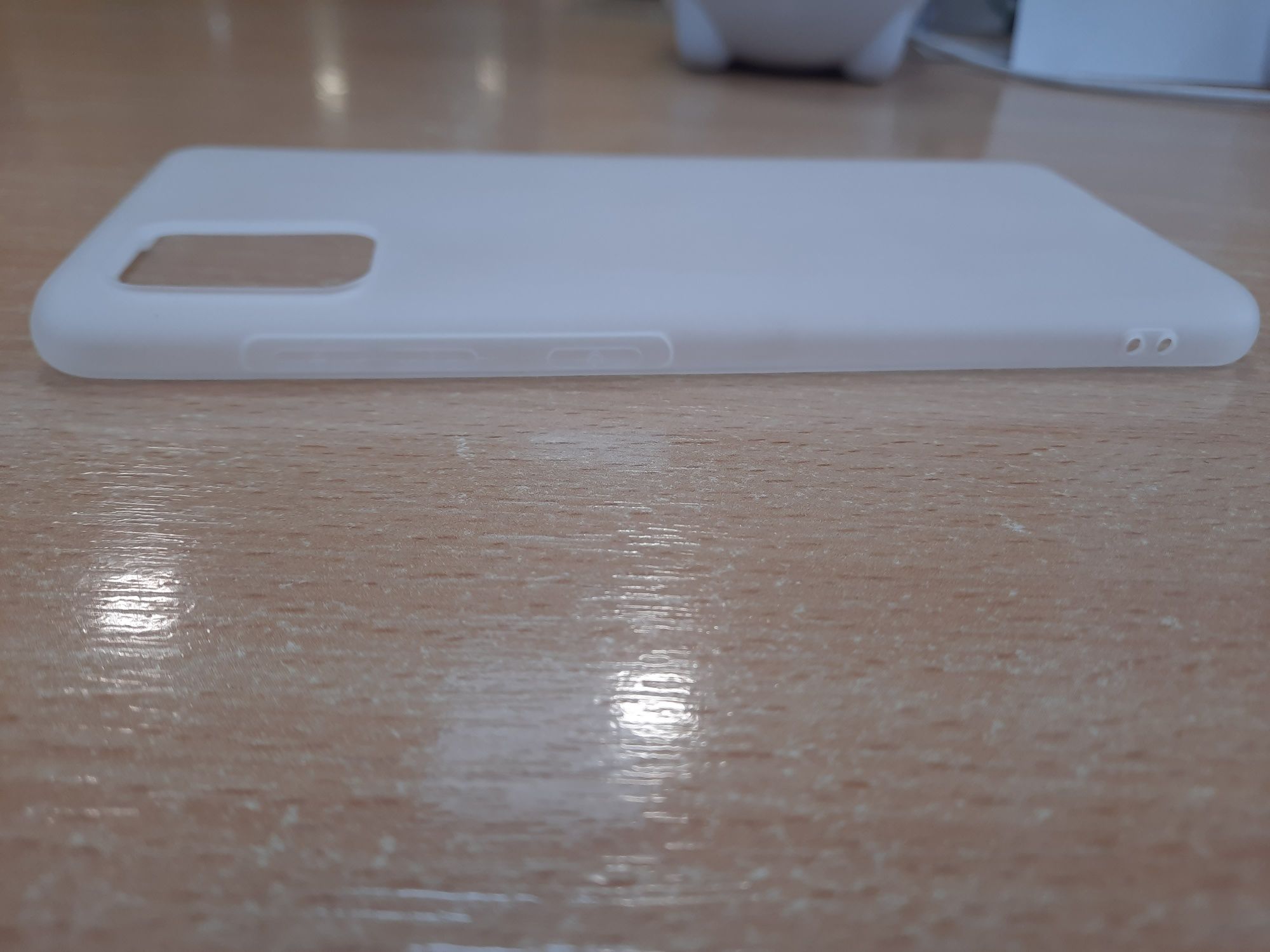 Чехол для Samsung A51 — новый, матовый, белый