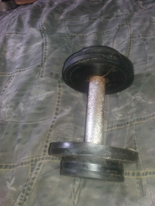 гантелька гірька регуліруемая  разборная  бліни 3.5кг ,1кг,1.5кг,3кг