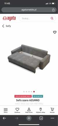 Sofa/kanapa z funkcją spania. 4 osobowa