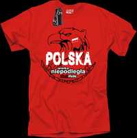 Polska Wielka Niepodlegla koszulka męska 8 rozmiarów NOWA bawełniana