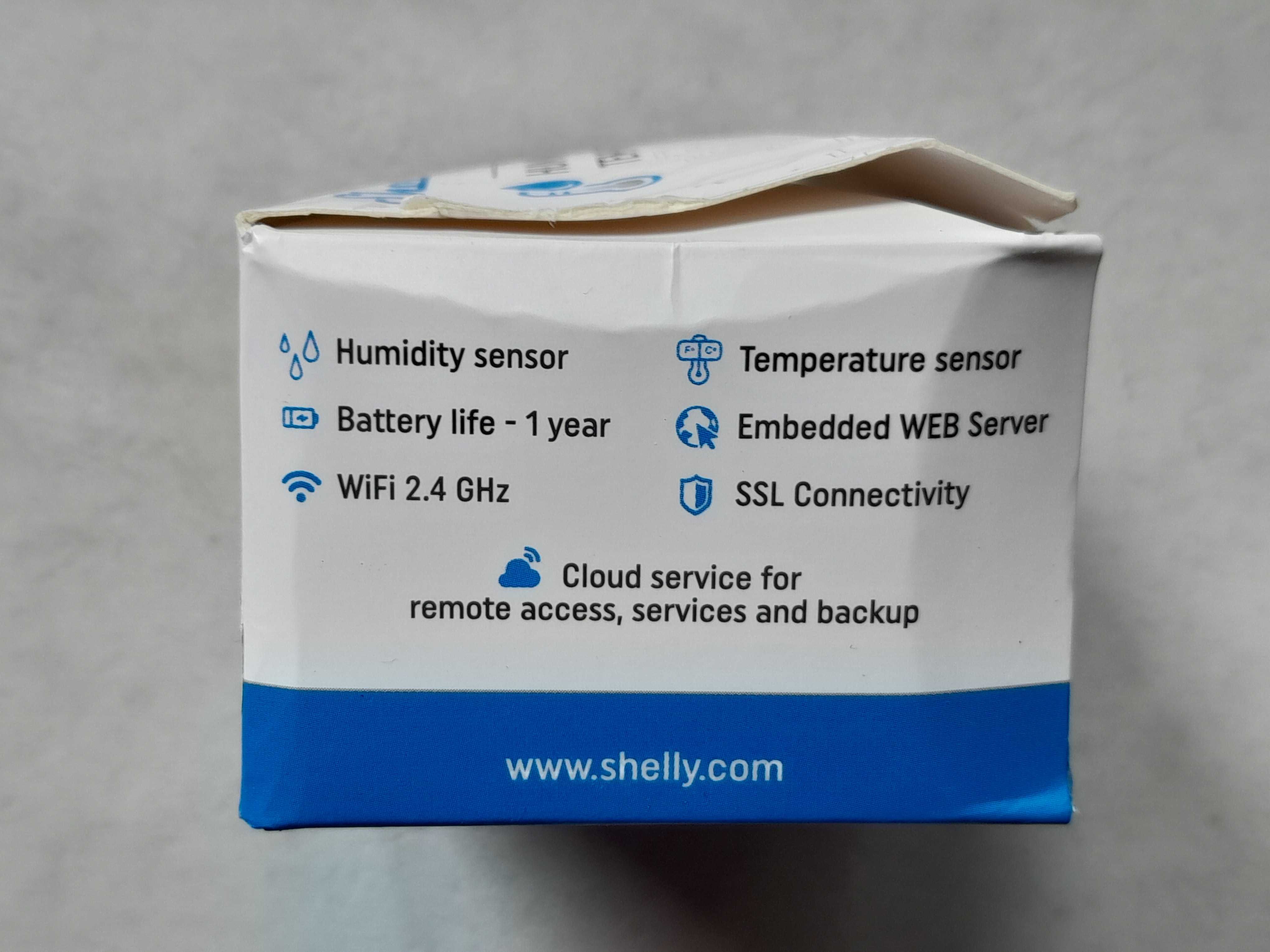 Shelly H&T biały czujnik wilgotności i temperatury WIFI nowy outlet