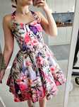 Sukienka pin up w papugi xs-m