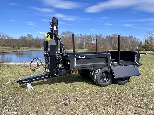 Przyczepa skorupowa FERREL 135 HDS PALMS Hardox leśna budowlana Kiper