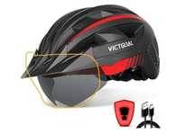 Kask rowerowy Victgoal L: 57-61cm lampka LED BEZ DASZKU I BEZ GOOGLI