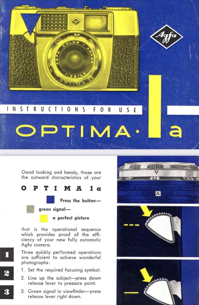 Máquina fotográfica analógica agfa optima la