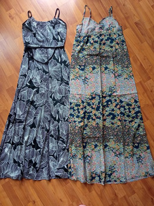 Sukienka maxi długa na lato sukienki zestaw 2 sztuki r. S, M r. 36, 38