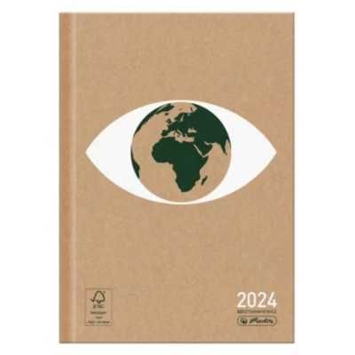 Kalendarz 2024 A5 tygodniowy Eco świat - oko HERLITZ