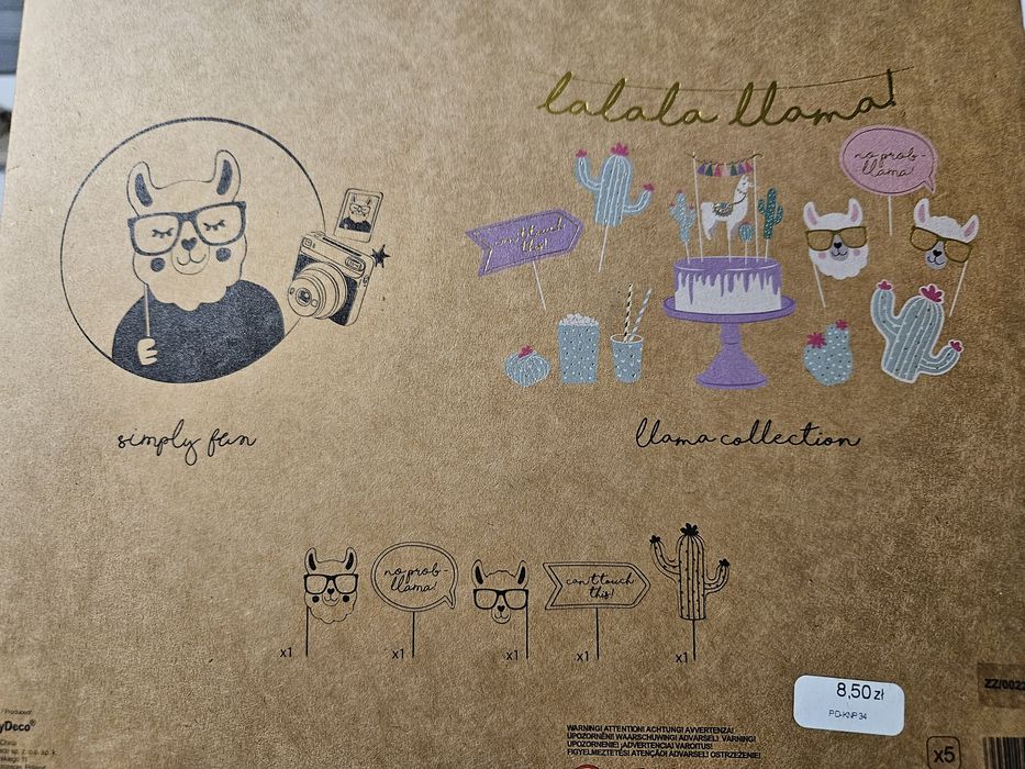 Gratis do zakupów Zestaw party lama alpaka