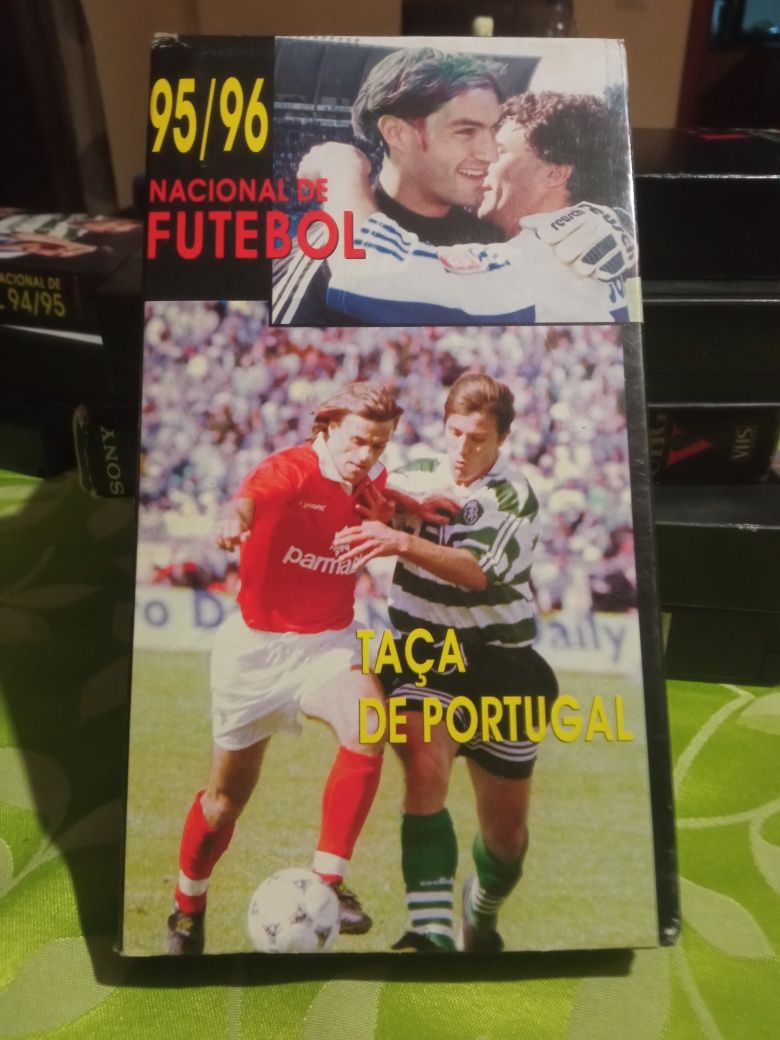 Cassetes antigas de VHS de Futebol