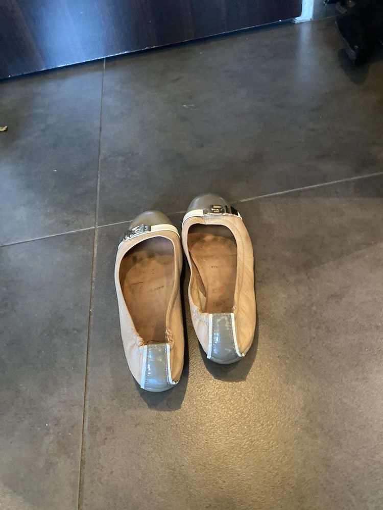 Baleriny ze skory buty botki 24,9