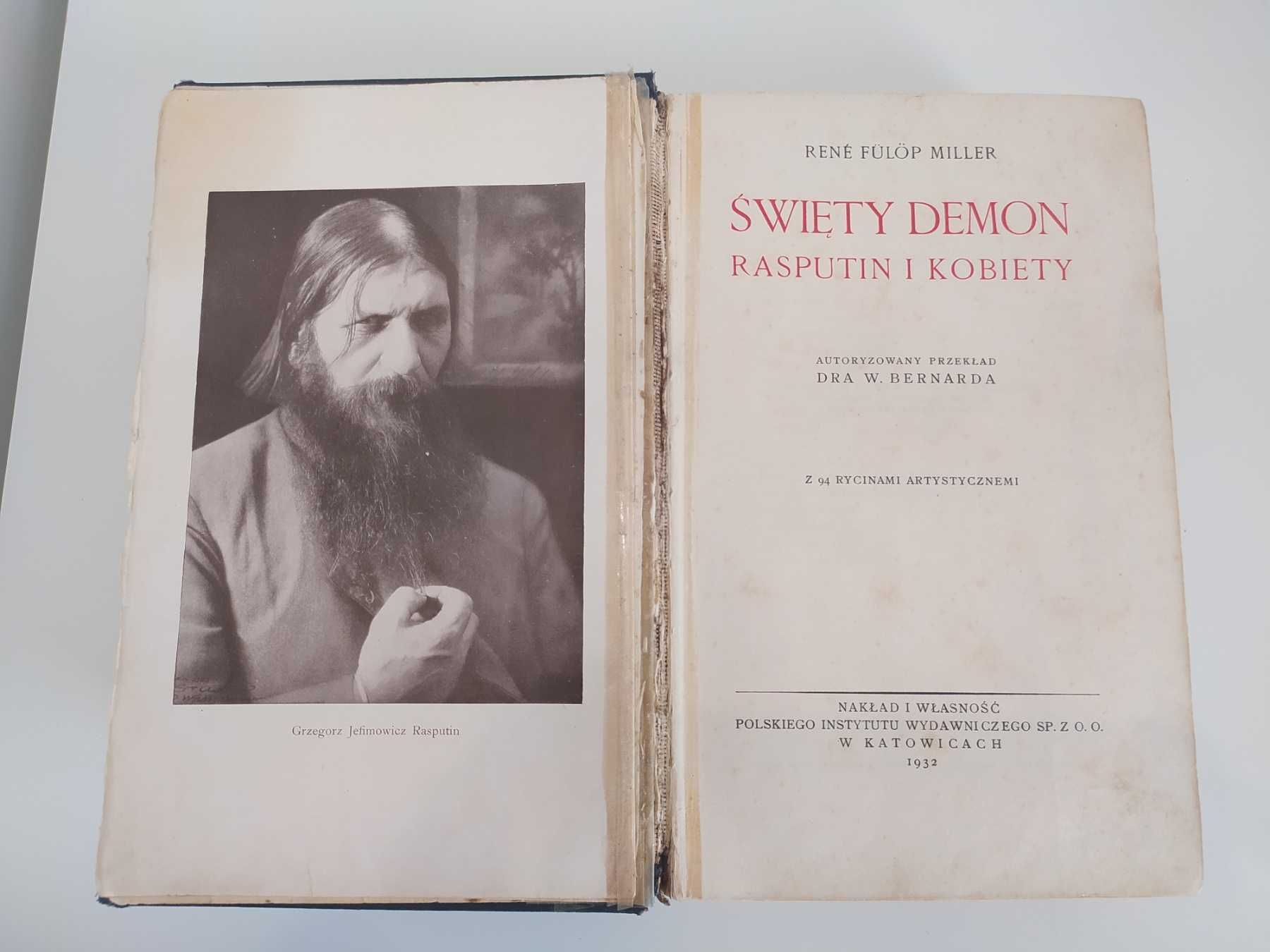 Fulop Miller Rene - święty demon, Rasputin i kobiety  Katowice 1932 r.