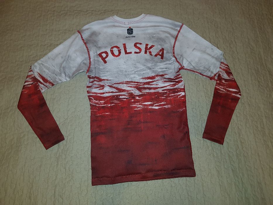 Nowa koszulka treningowa termoaktywna flaga polski S