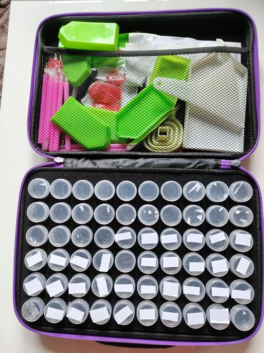 zestaw akcesoriów do haftu diamentowego (diamond painting)