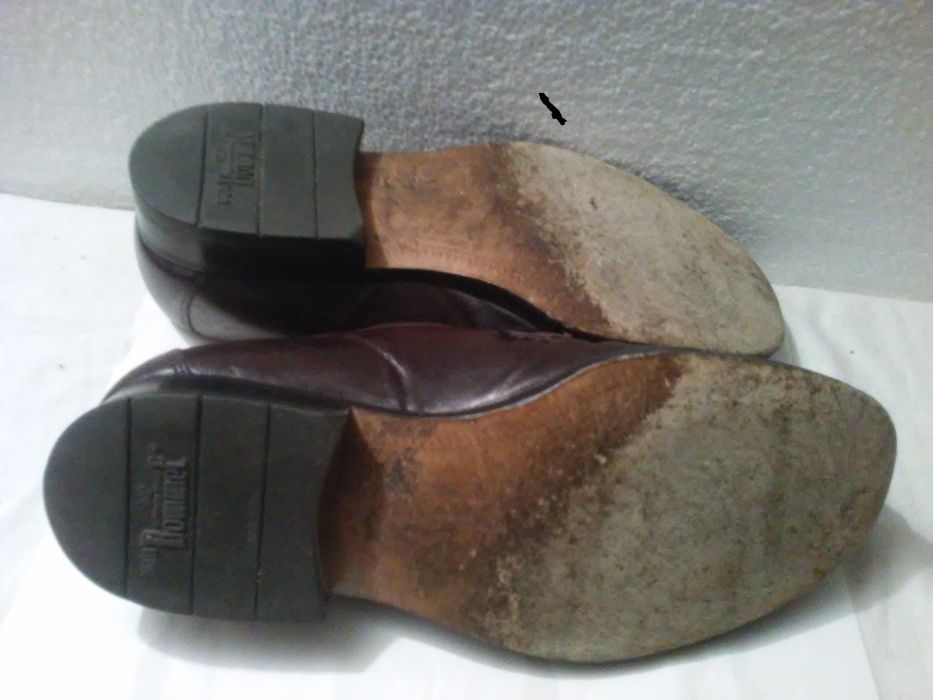 buty wsuwane loafersy roz. 7,5 SKÓRA w całości van BOMMEL