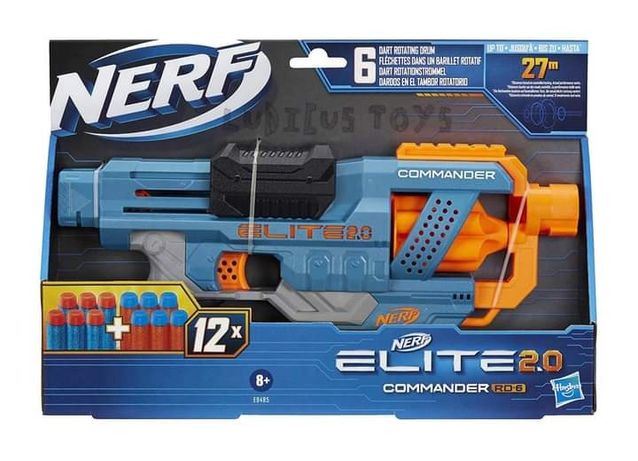 Pistola Lança Dardos Nerf Elite 2.0 Commander RD, NOVO