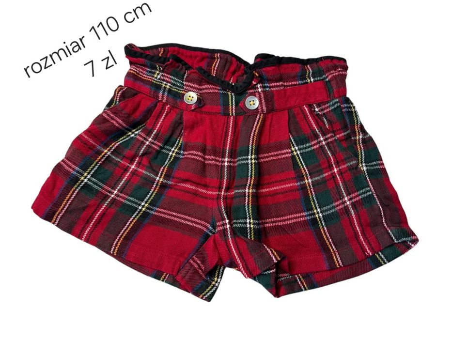 Spodenki szorty świąteczne rozmiar 110 cm