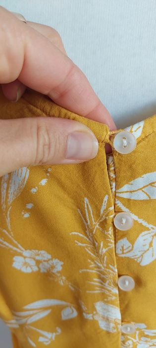 BPC Bonprix Collection r.42-44 długa maxi sukienka żółta w kwiaty