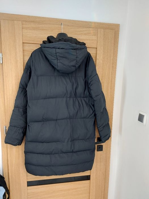 Długi pikowany ocieplany plaszcz zimowy kurtka maxi L Reserved