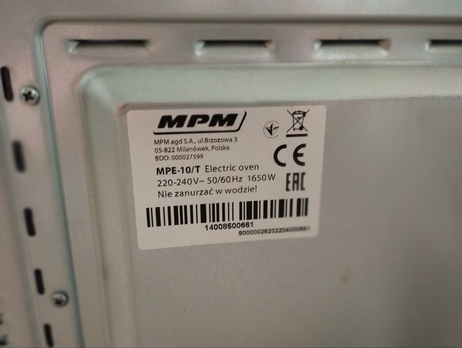 Mini piekarnik MPM