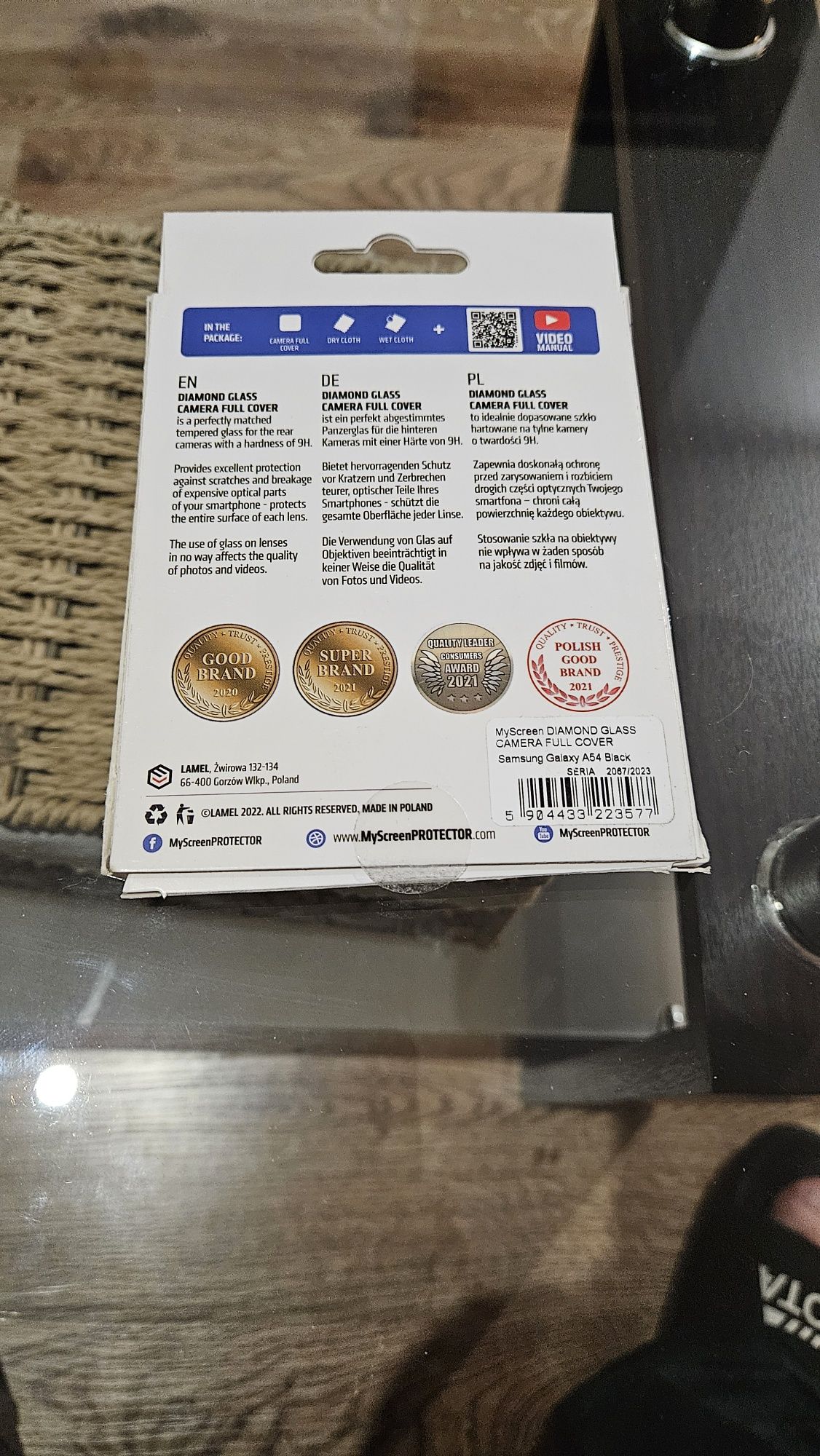 Szkło hartowane na obiektyw do Samsunga Galaxy A54