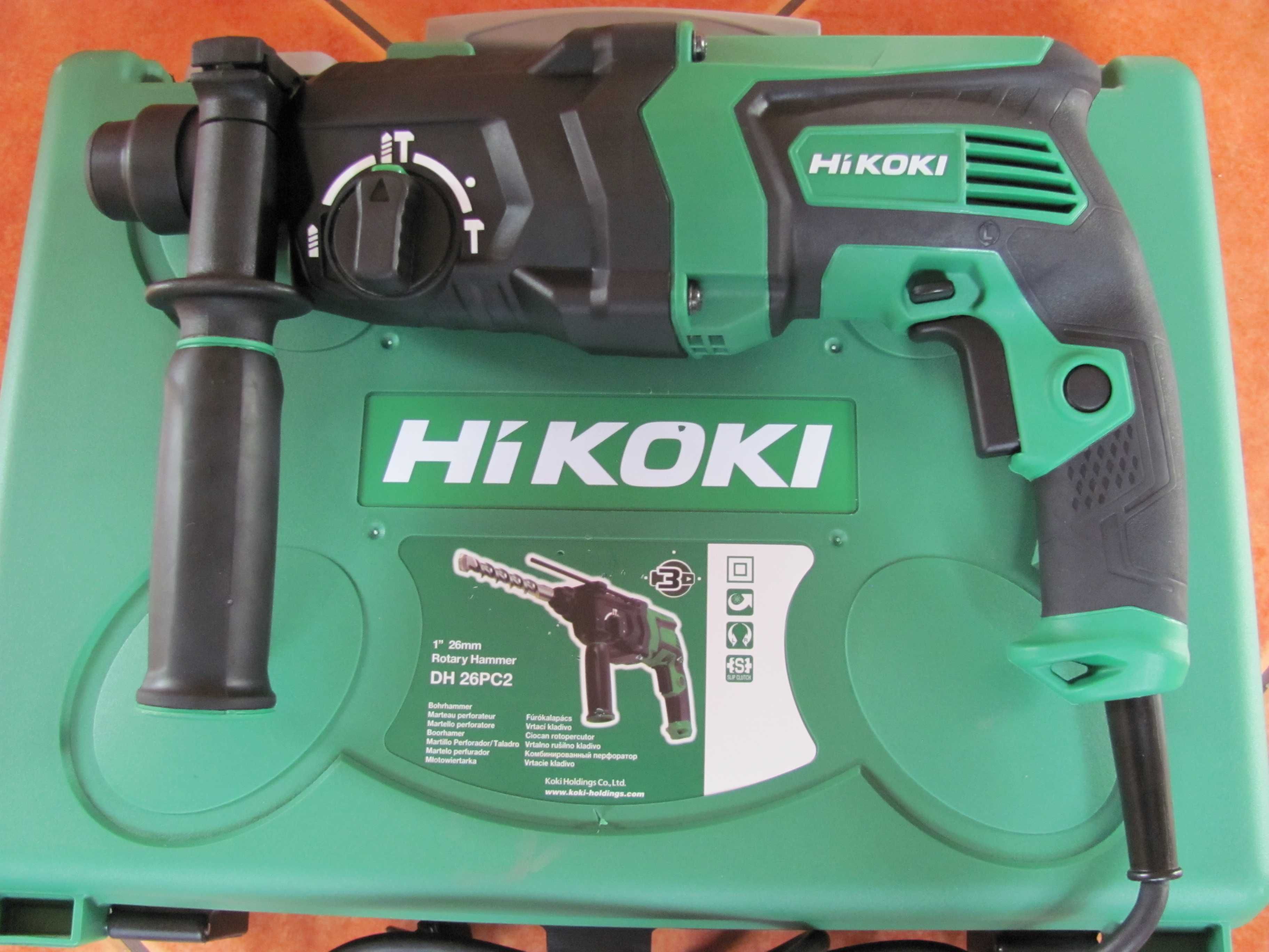 Młotowiertarka HIKOKI DH26PC2 830W jak nowa na gwarancji