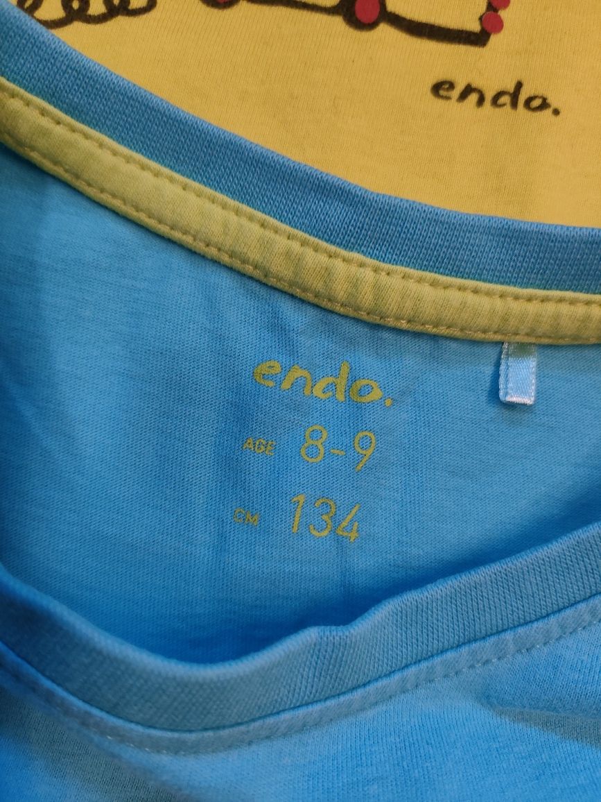 6x koszulka tshirt bezrękawnik r. 134 C&A Endo zestaw chłopięcy lato