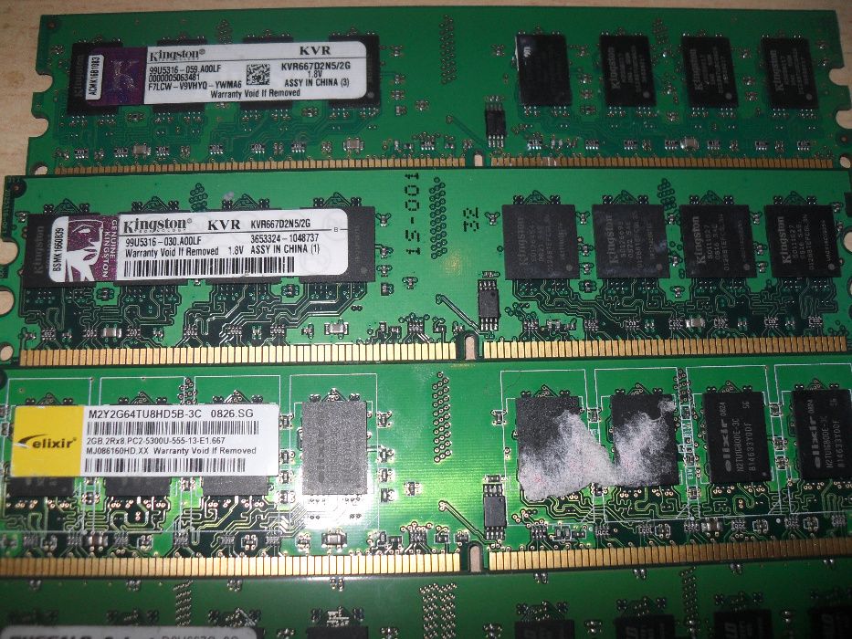 6x Pamięć RAM 2GB DDR2 800Mhz