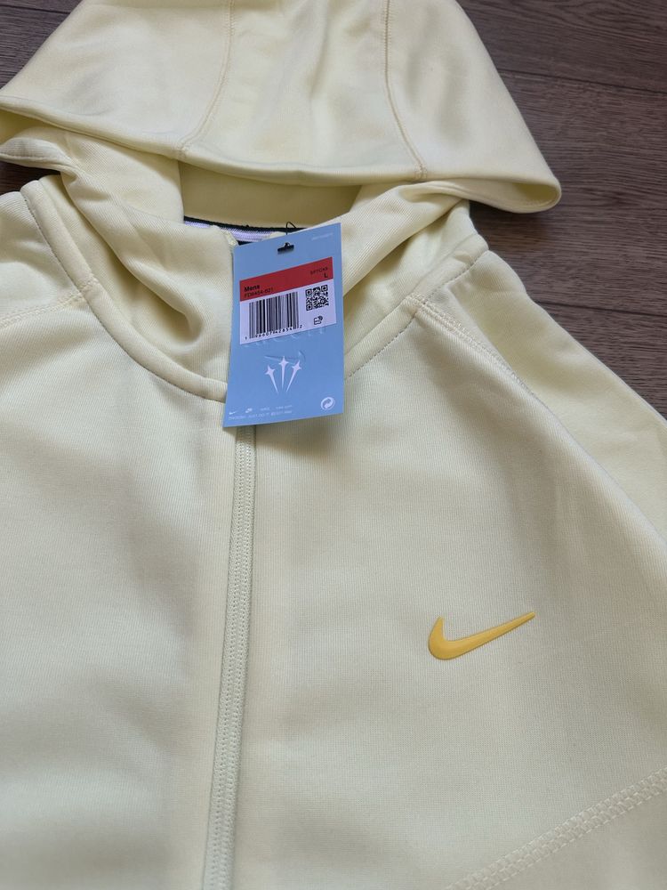 ЖОВТА НОВА Кофта Nocta Nike Tech Fleece Найк теч флис зіпка/світшот