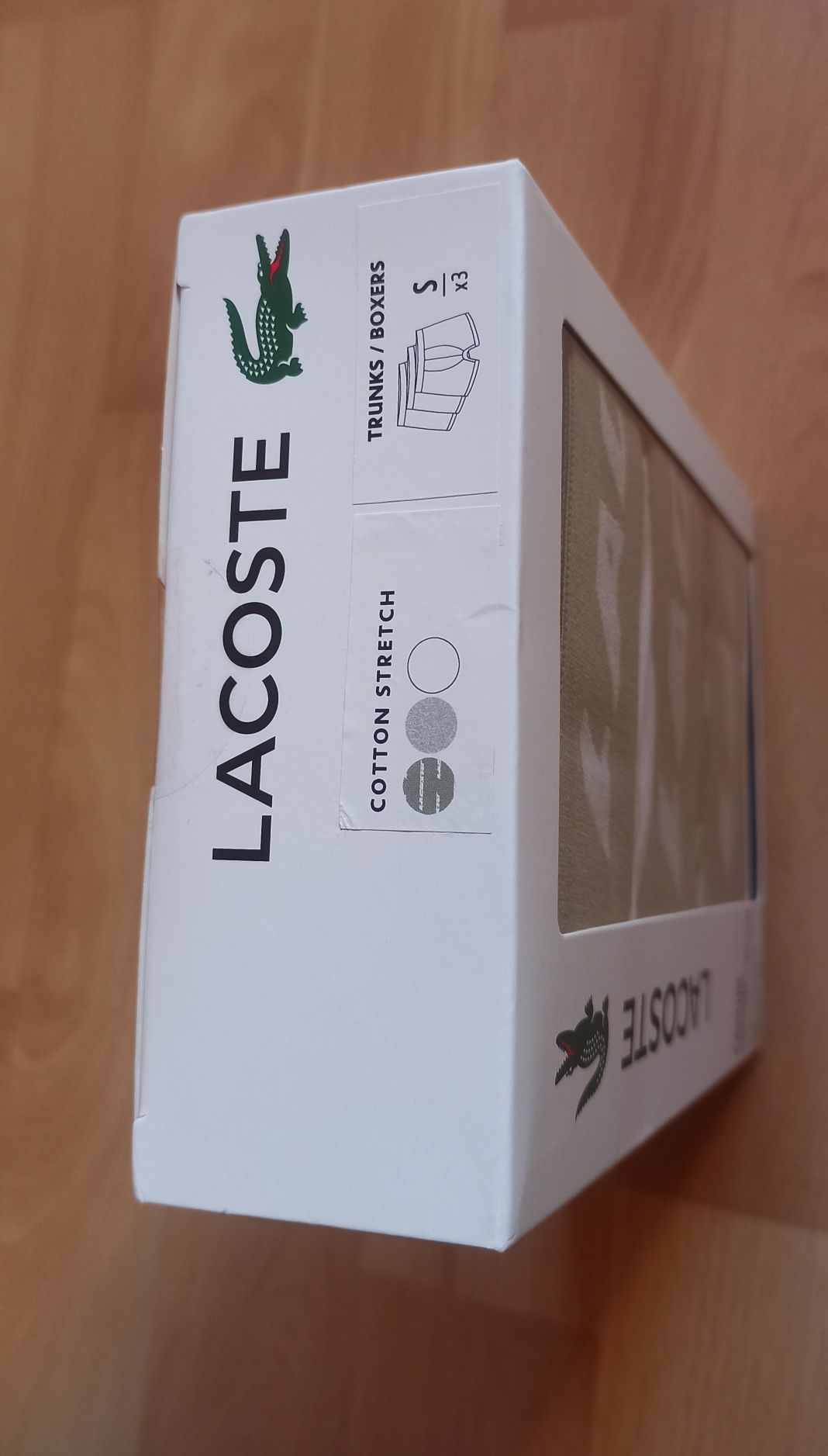 Bokserki Lacoste- 3 PACK Men's Boxers Size S