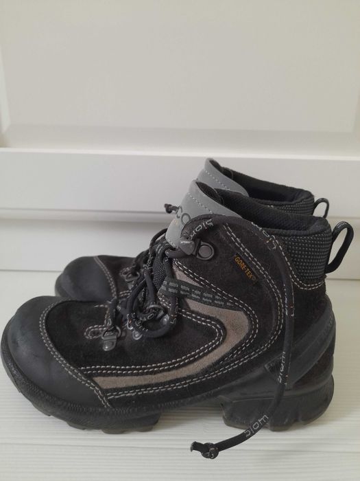 Buty trapery zimowe ocieplane Ecco rozm. 30 skóra naturalna chłopca
