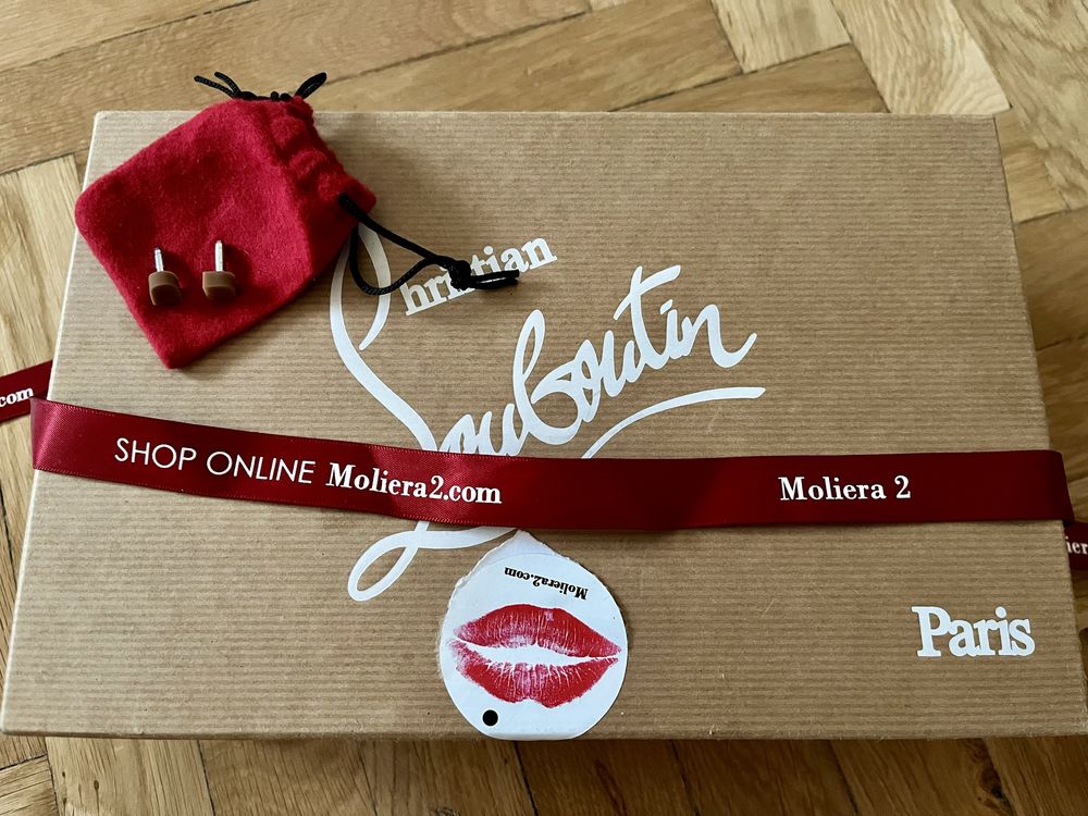 Szpilki Christian Louboutin Pigalle Kate cieliste roz.38,5 NOWE