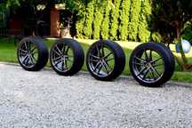 Alu18*DBV*Antracyt*Audi a3 a4,a6,Merc,VW*opony lato.Dunlop.et45.5x112