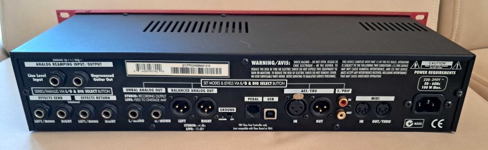 Line 6 POD xt Pro Rackmount Multi-Effect and Amp Modeler + FBV MKII