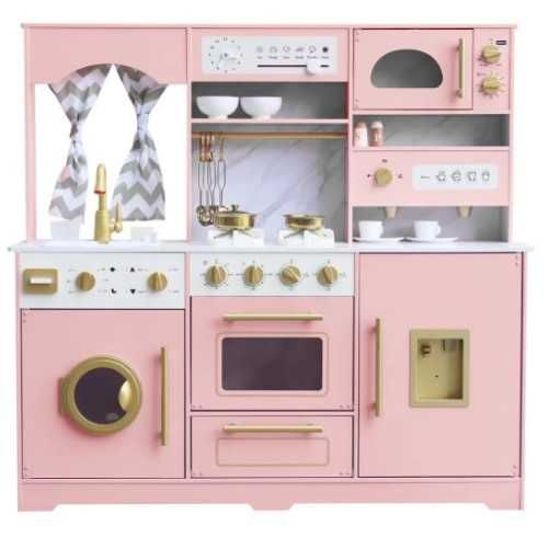 Дитяча кухня дерев'яна AVKO Равенна Pink звукові та світлові ефекти