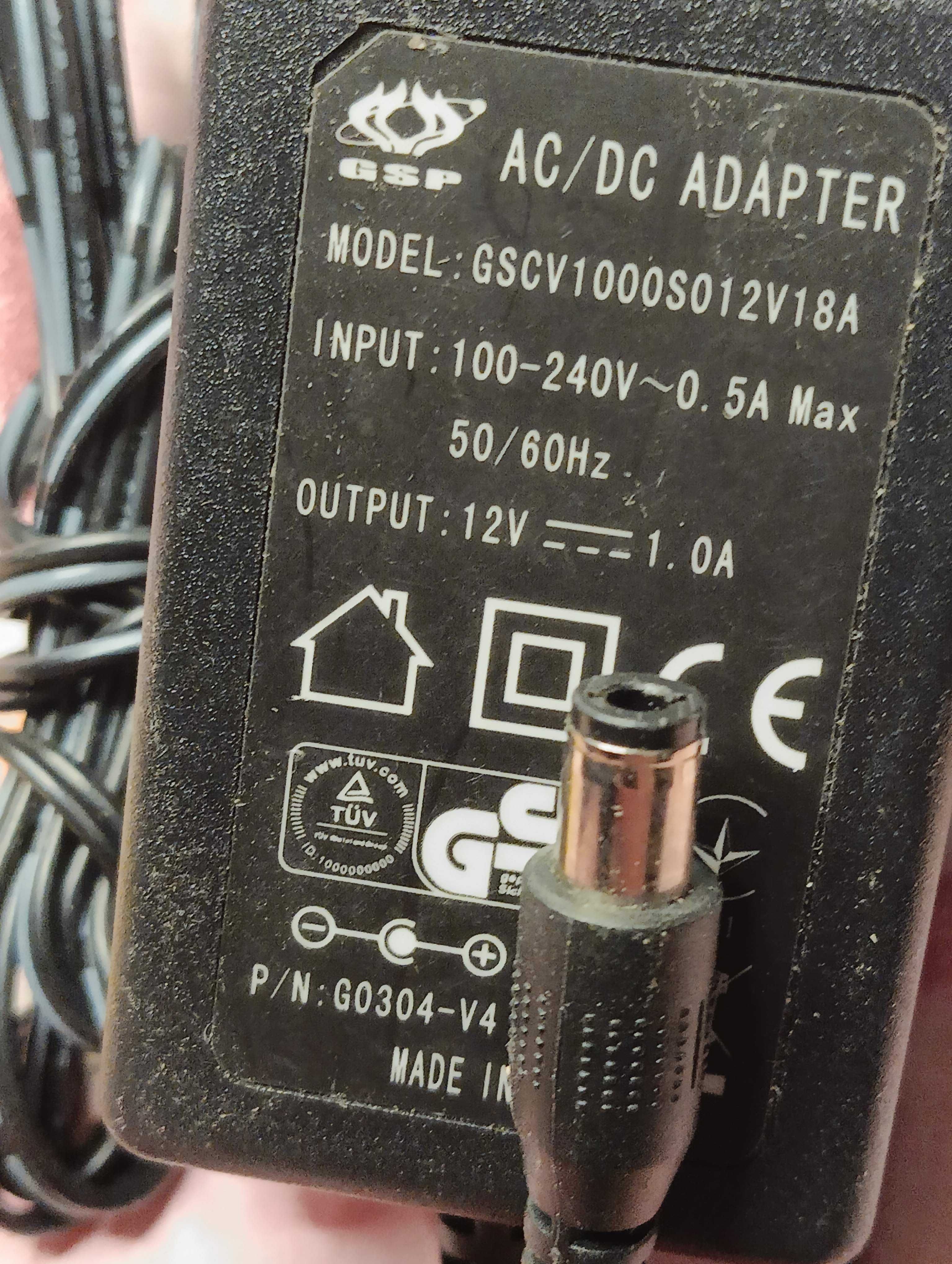 Блок живлення питания 12V 1.0A (6.5×3.0mm)