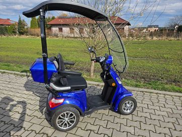 Skuter elektryczny Veleco Faster z dachem, gwarancja 6 m, 25km/h