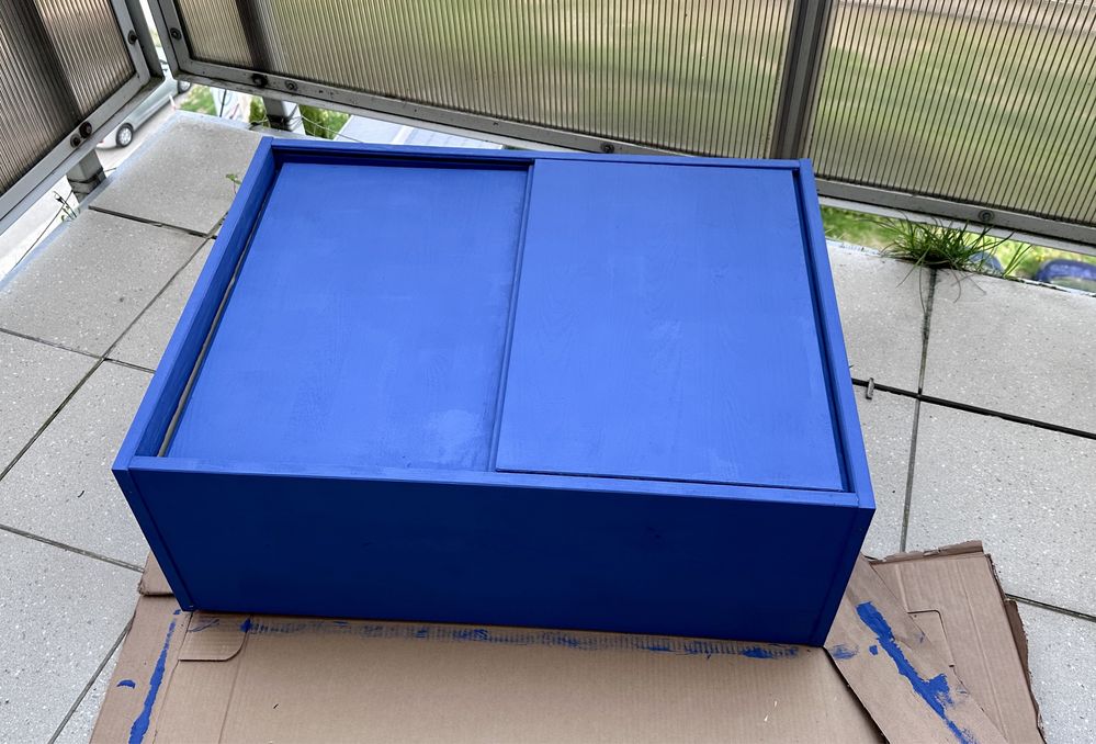 IVAR IKEA SZAFKA nowa, pomalowana na niebiesko