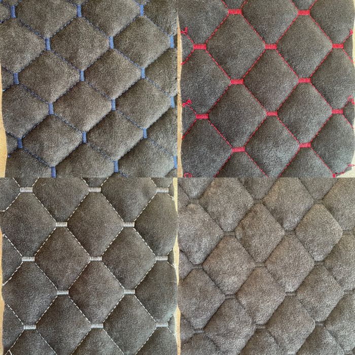 Екошкіра шкірозамінник автошкіра ромб прошитий стьоганий