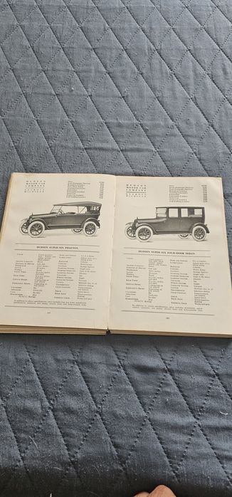 Guia de especificações automóvel de 1918