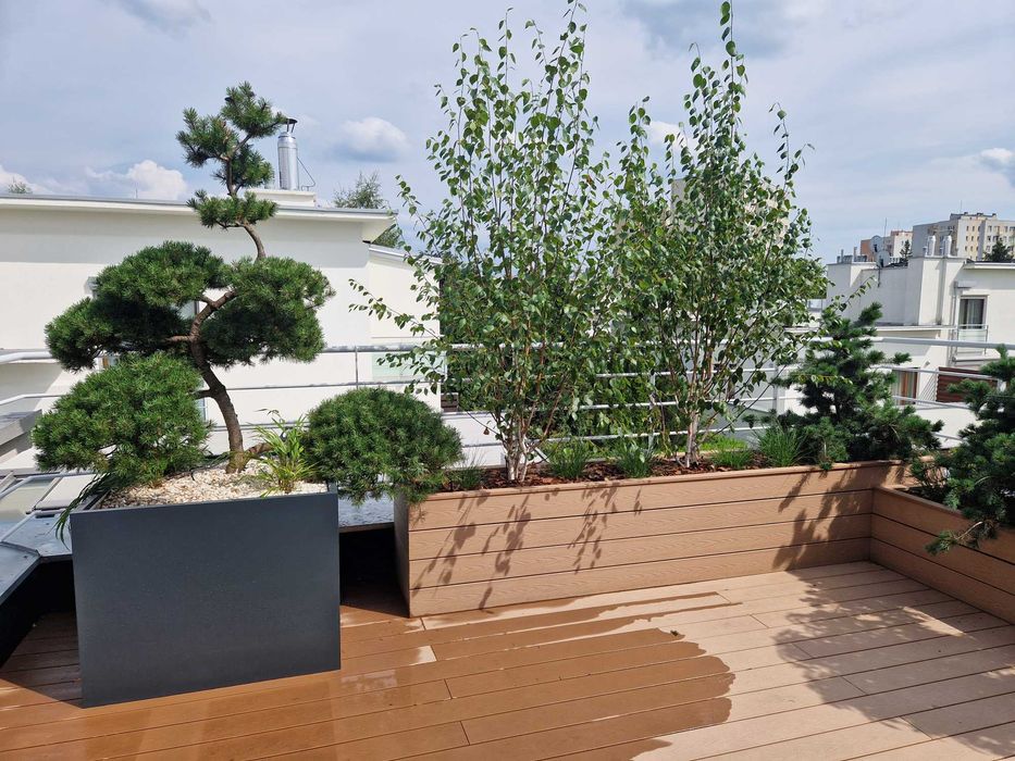 Donice z włókna szklanego na wymiar . Dowolny kolor , imitacja betonu