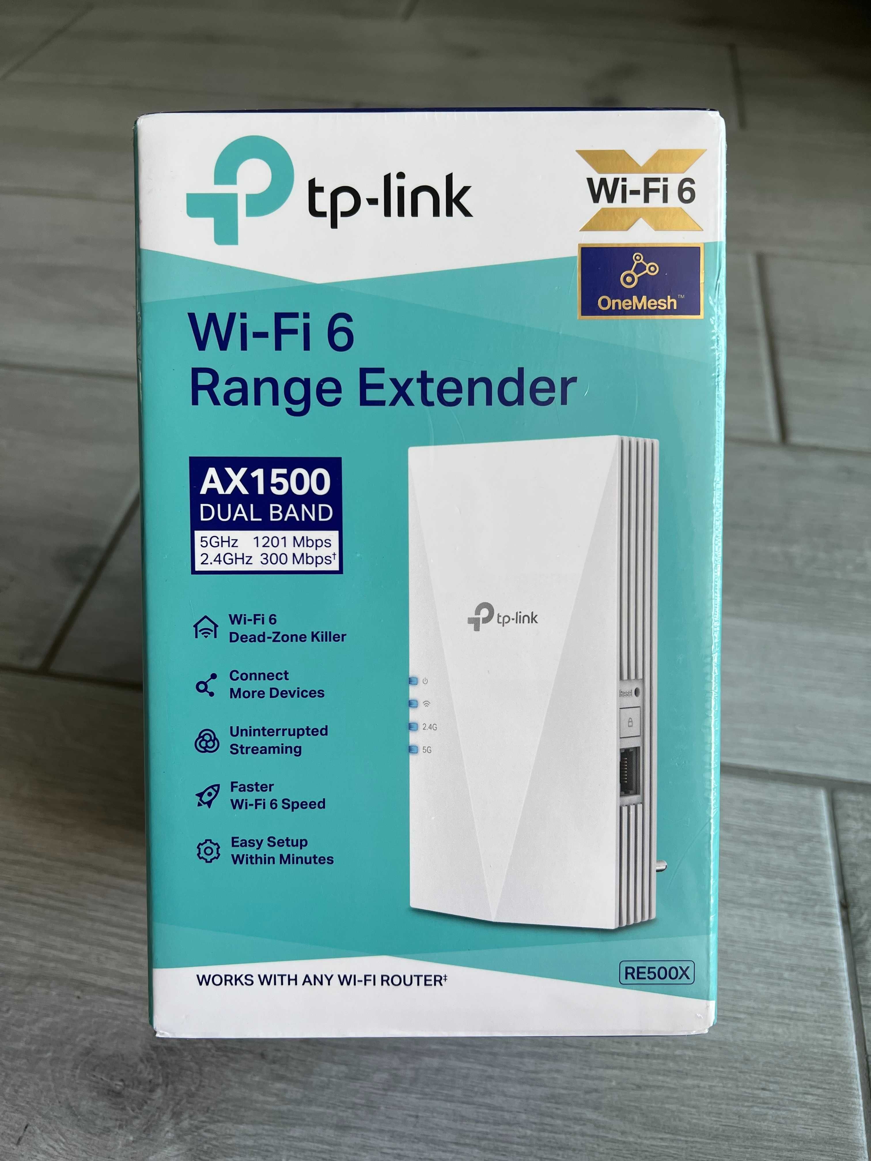 TP-Link RE500X WiFi 6 WLAN підсилювач-ретранслятор AX1500