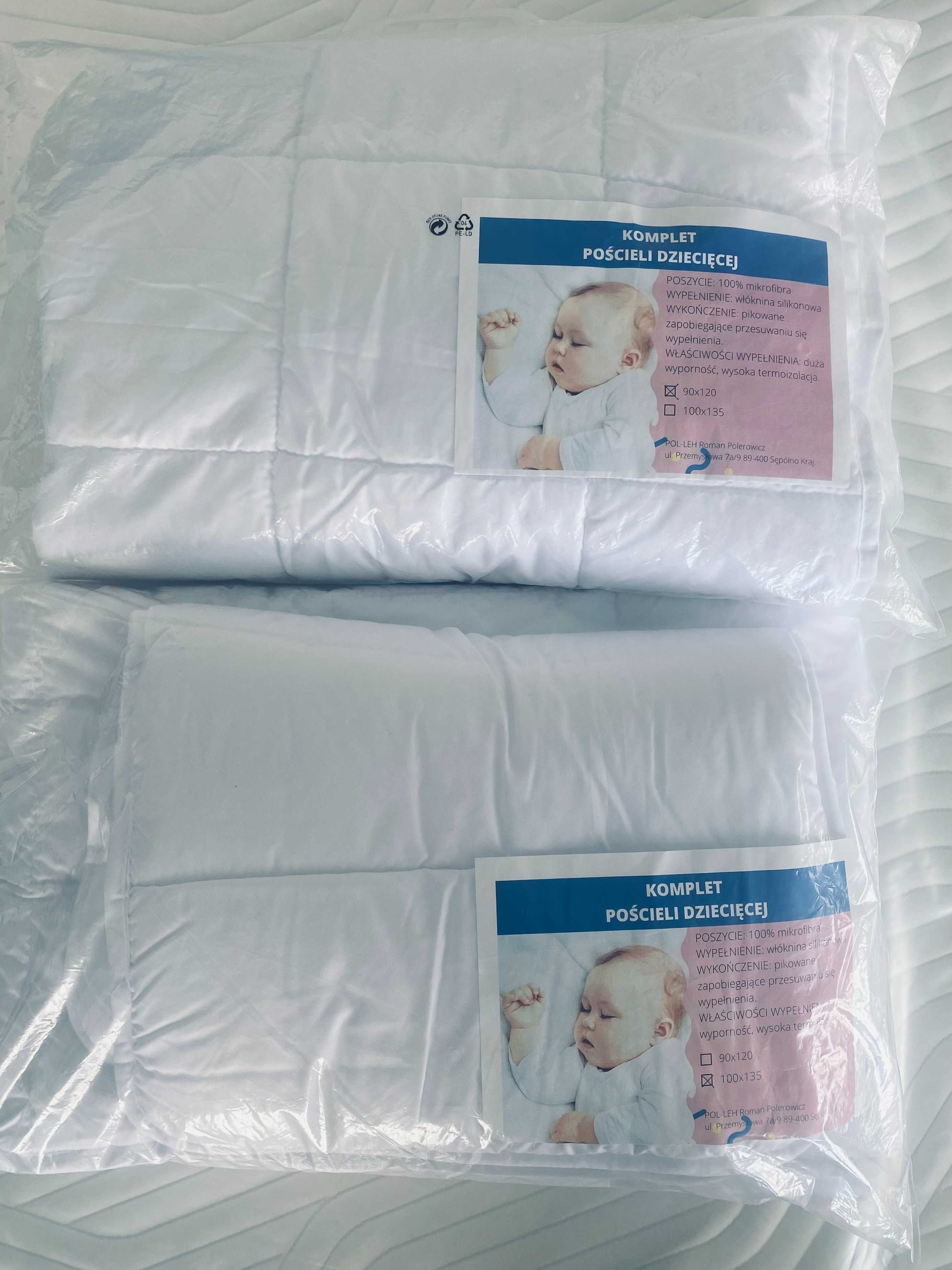 Komplet dziecięcy kołdra + poduszka 90x120