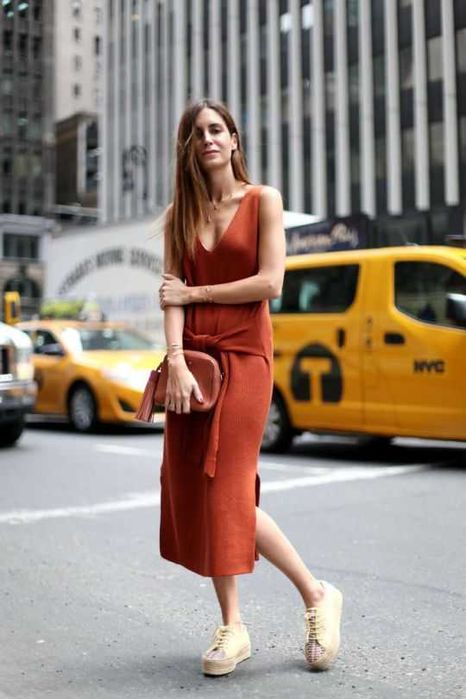 ZARA KNIT dress with a knot