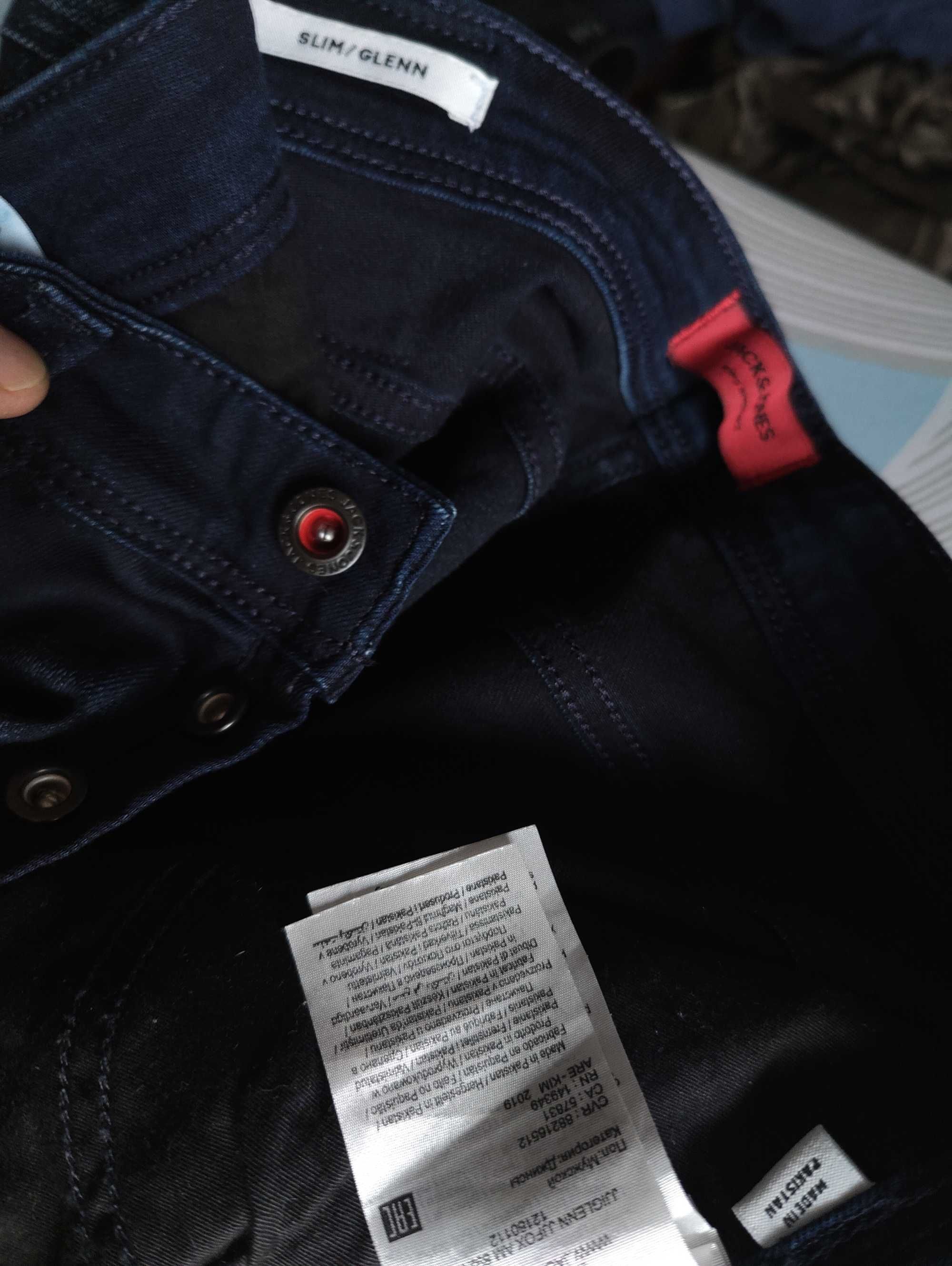 Джинсы Jack&jones Glenn jeans Дания w29 stretch dark navy.
