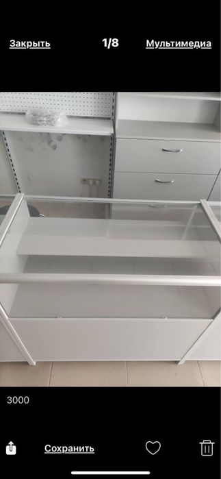 Продам торговий прилавок із склом
