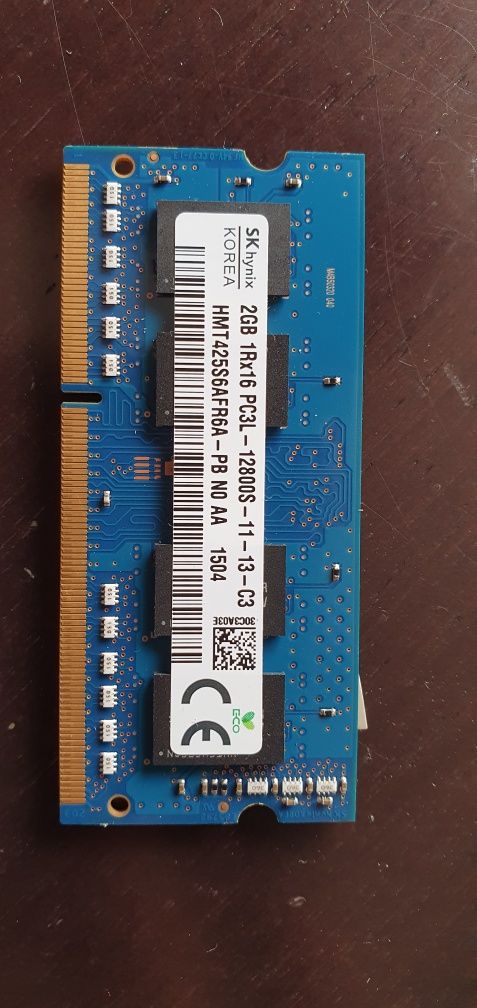 Memória RAM SO-DIMM DDR3L-1600MHz 2GB